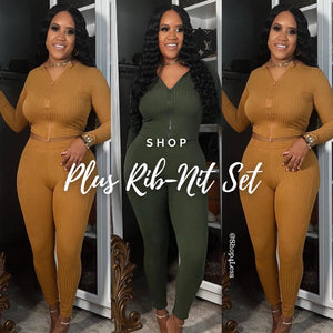 Plus Rib-Nit Set